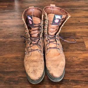 Original JUSTIN lace up work boots